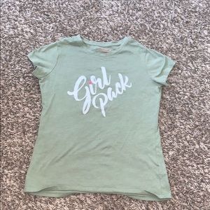 Army green short sleeve shirt